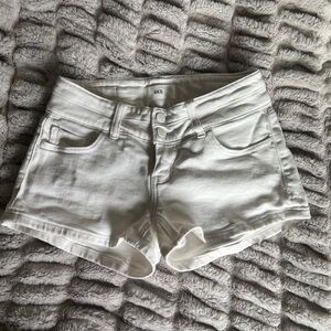 BKE Women's White Denim Shorts